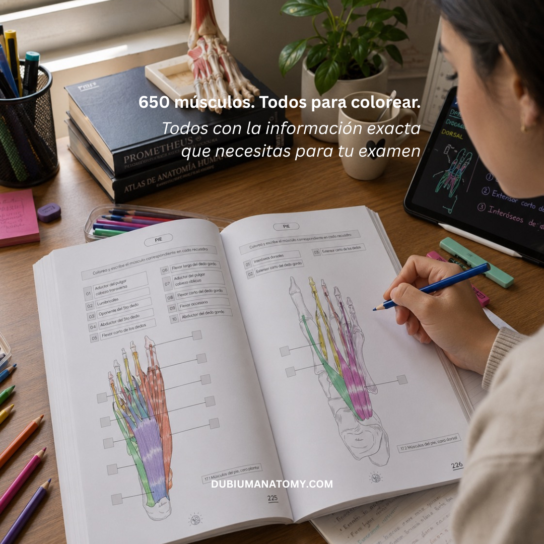 Libro Atlas Muscular Coloring Book